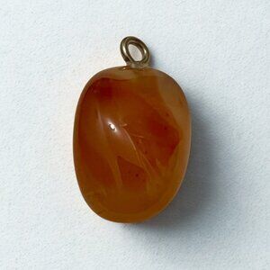 Polished Honey Baltic Amber Necklace Pendant